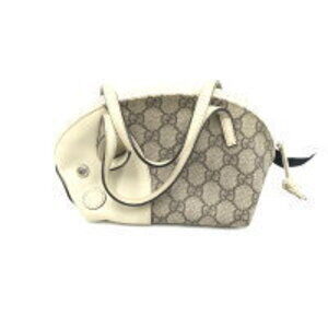 Gucci Supreme Zoo canvas beige GG monogram handbag Pig